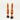 eThirteen Quickfill PRESTA Tubeless Valves Gen2 23-31mm Depth 2 Pieces Naranja Black